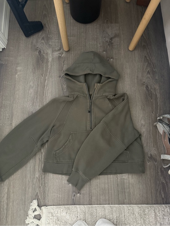 lululemon athletica Tops - lululemon athletica Olive Green Half-Zip Hoodie